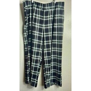 Torrid wide leg studio crepe high rise pants Delilah plaid pants 20 tall